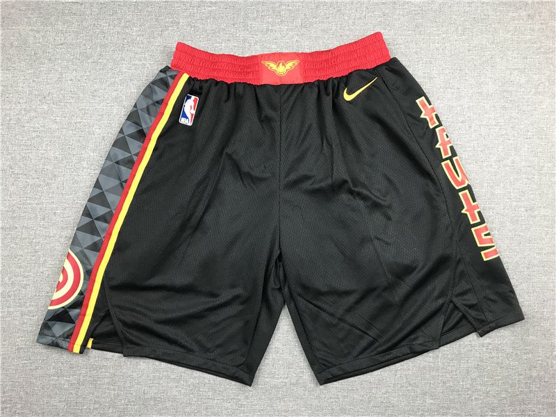 2025 Men NBA Atlanta Hawks Shorts Black style 1->atlanta hawks->NBA Jersey
